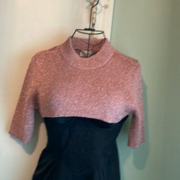 Red Valentino cropped Turtleneck sweater salmon Pink L - Picture 6 of 6